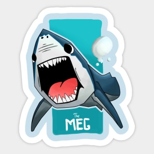 shark attack (The Meg) Sticker